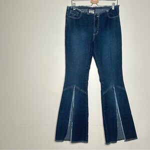 Vintage Y2K Gasoline Flare Jeans Dark Wash Size 13